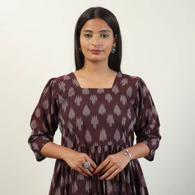  Pochampally Ikat Weave Cotton Dress 07 