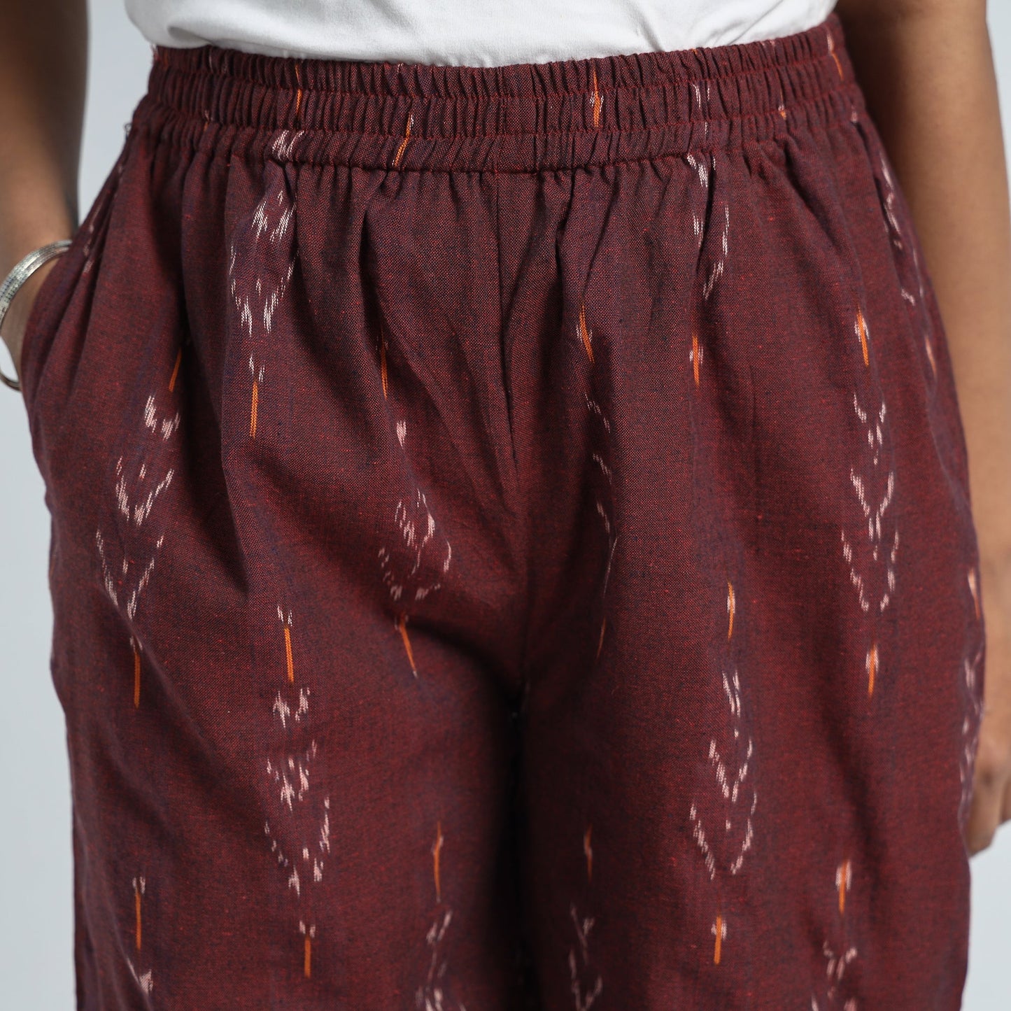 Buy Kalamkari Block Printed Cotton Elasticated Harem Pant Online at iTokri.com