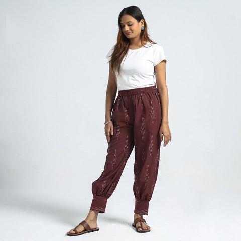 Buy Kalamkari Block Printed Cotton Elasticated Harem Pant Online at iTokri.com