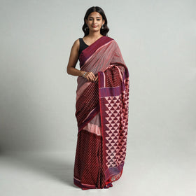  Pochampally Ikat Weave Handloom Cotton Saree 21 Online at iTokri.com