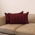Pochampally ikat weave pillow covers (set of 2) 36