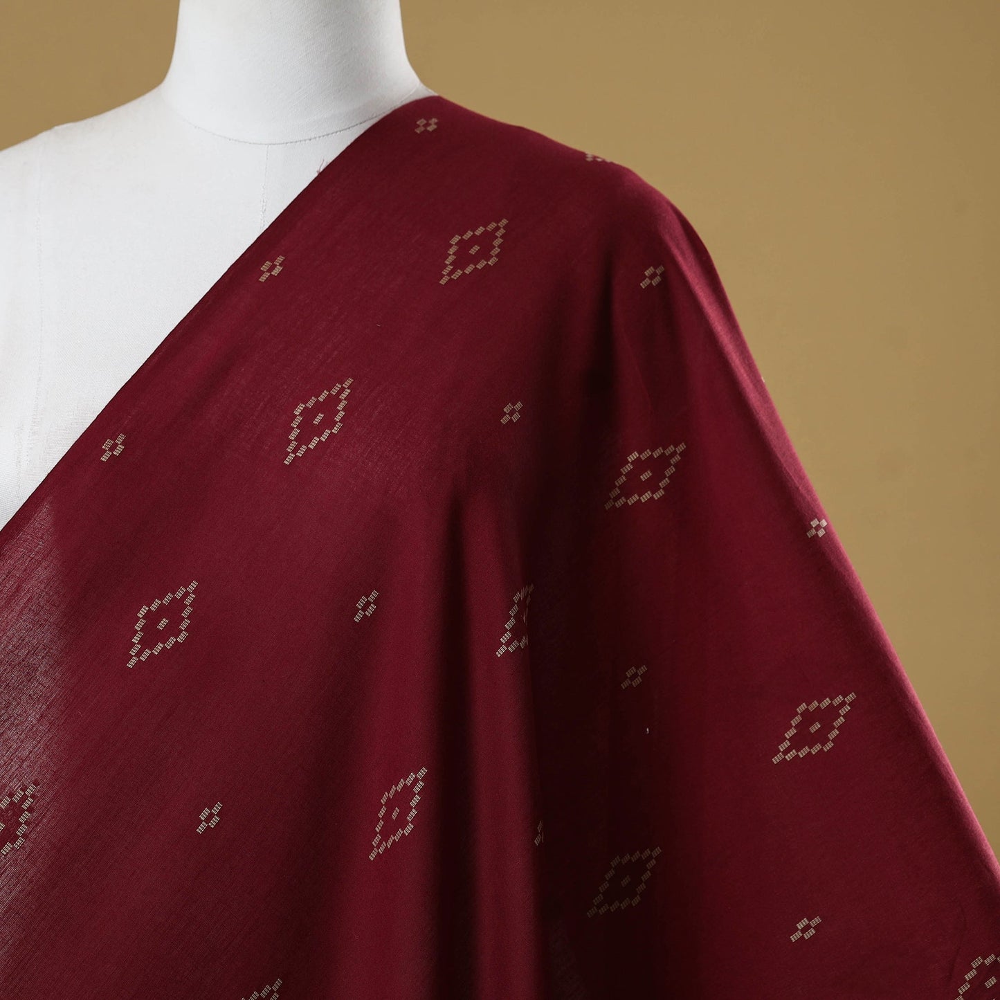 Prewashed cotton jacquard fabric 01 - handcrafted