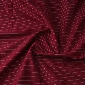 MaroonPrewashed Cotton Jacquard Fabric