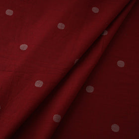 Maroon - prewashed cotton jacquard fabric 09 - handcrafted