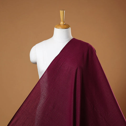 Maroon - prewashed cotton jacquard fabric 09 - handcrafted