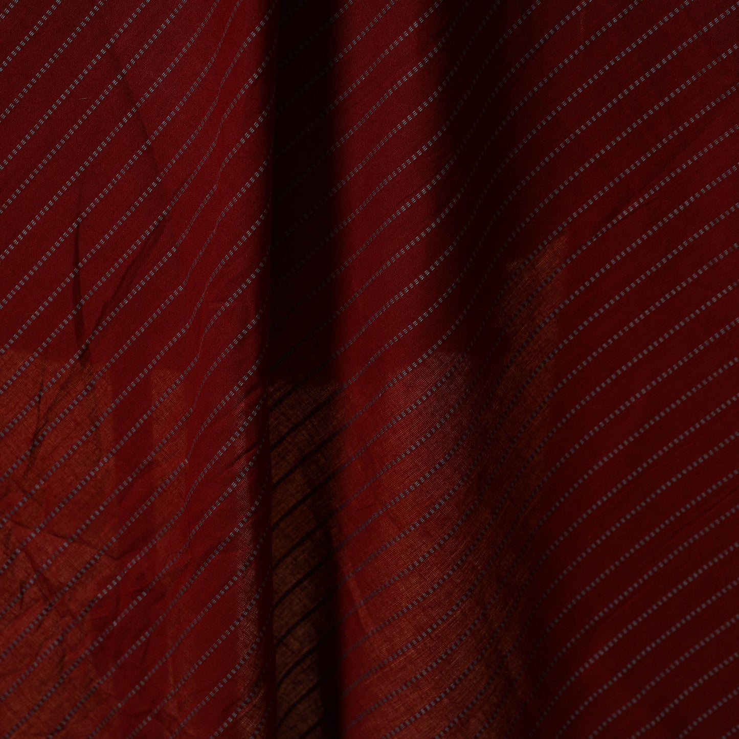 Maroon - prewashed cotton jacquard fabric 15 - handcrafted