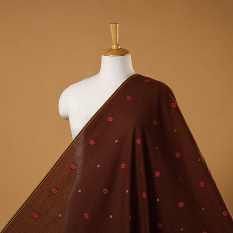 Maroon - prewashed cotton jacquard fabric 22 - handcrafted