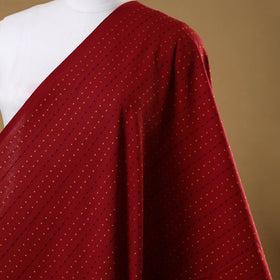 Maroon - prewashed cotton jacquard weave fabric 03