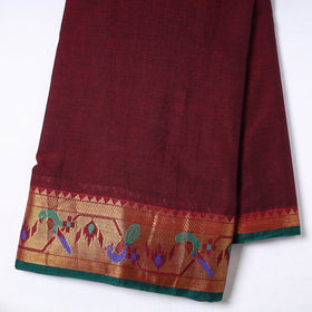 Maroon - Prewashed Dharwad Mercerised Cotton Fabric