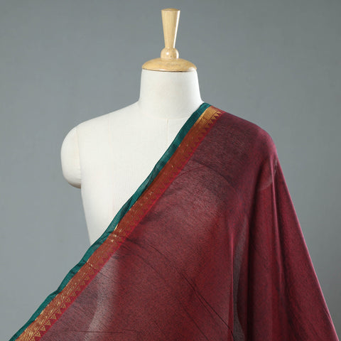 Maroon - Prewashed Dharwad Mercerised Cotton Fabric