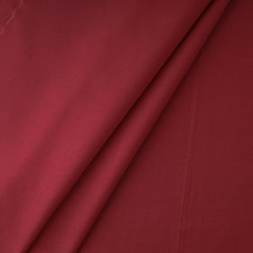 Maroon prewashed plain dyed cotton fabric - handcrafted
