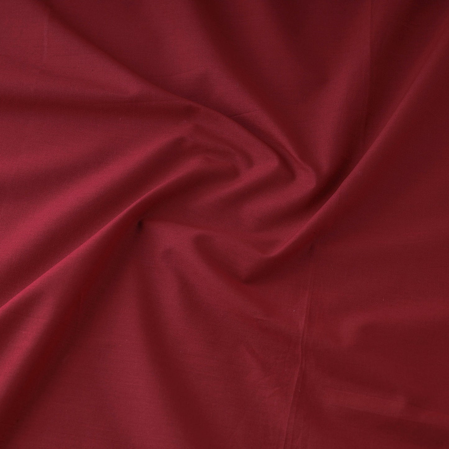 Maroon prewashed plain dyed cotton fabric - handcrafted