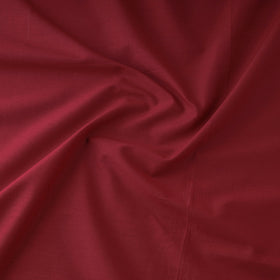 Maroon prewashed plain dyed cotton fabric - handcrafted