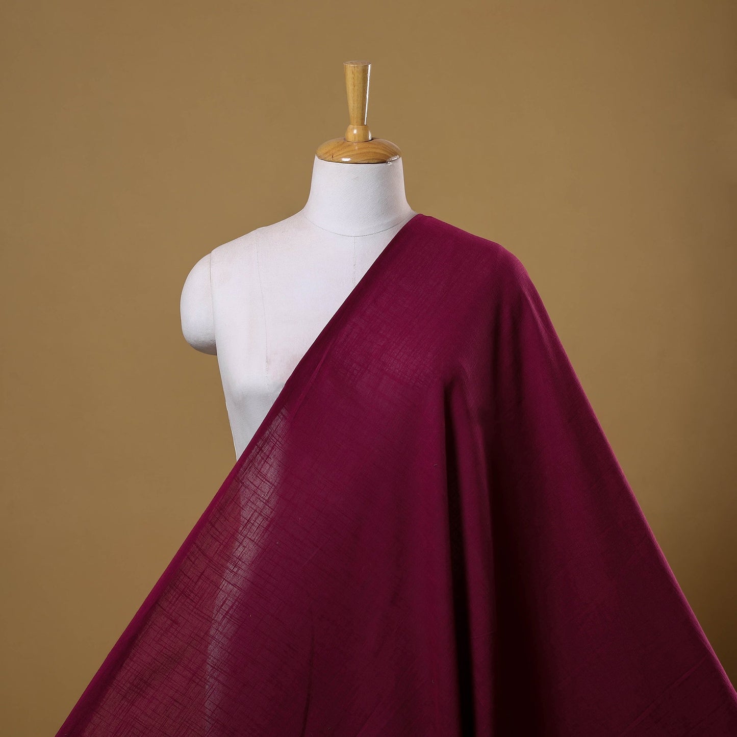 Prewashed slub cotton plain fabric 01 - handcrafted