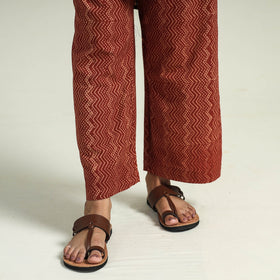 Ajrakh Kaftan with Palazzo & Dupatta Set
