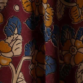 Printed cotton kalamkari fabric 04 - handcrafted