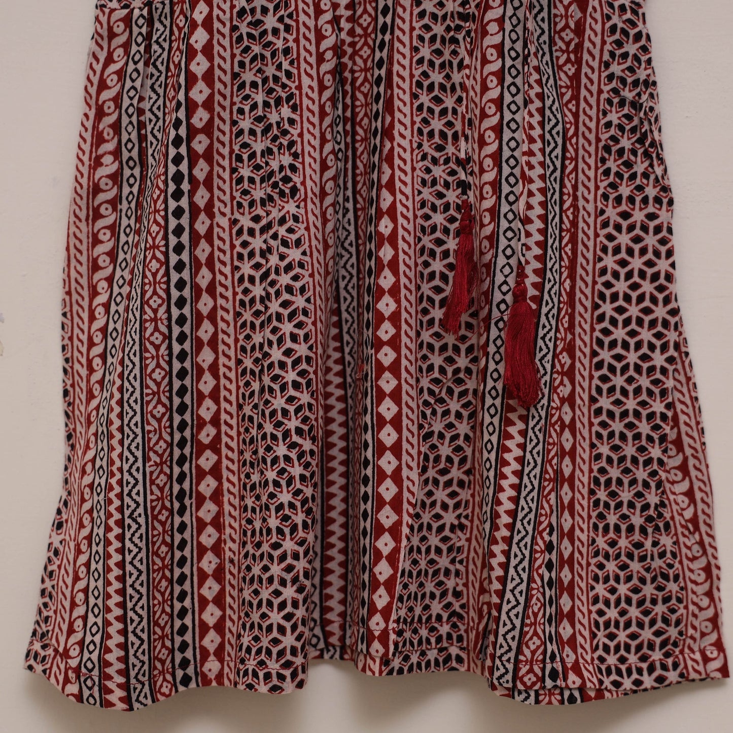 Pure cotton baby girls bagh angrakha dress (1-2 years) 13