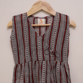 Pure cotton baby girls bagh angrakha dress (1-2 years) 18
