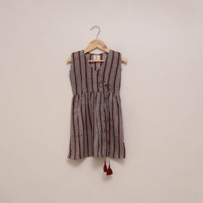 Pure cotton baby girls bagh angrakha dress (1-2 years) 18