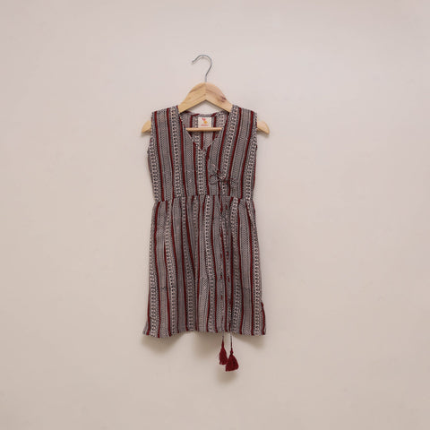 Pure cotton baby girls bagh angrakha dress (1-2 years) 18