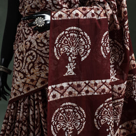 Pure mul cotton hand block batik print saree 43