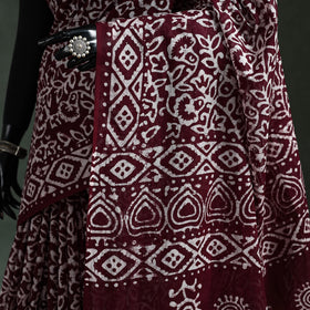 Pure mul cotton hand block batik print saree 46