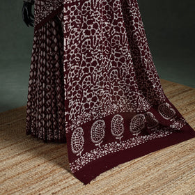 Pure mul cotton hand block batik print saree 73
