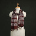 Pure mul cotton kutch hand block batik print stole