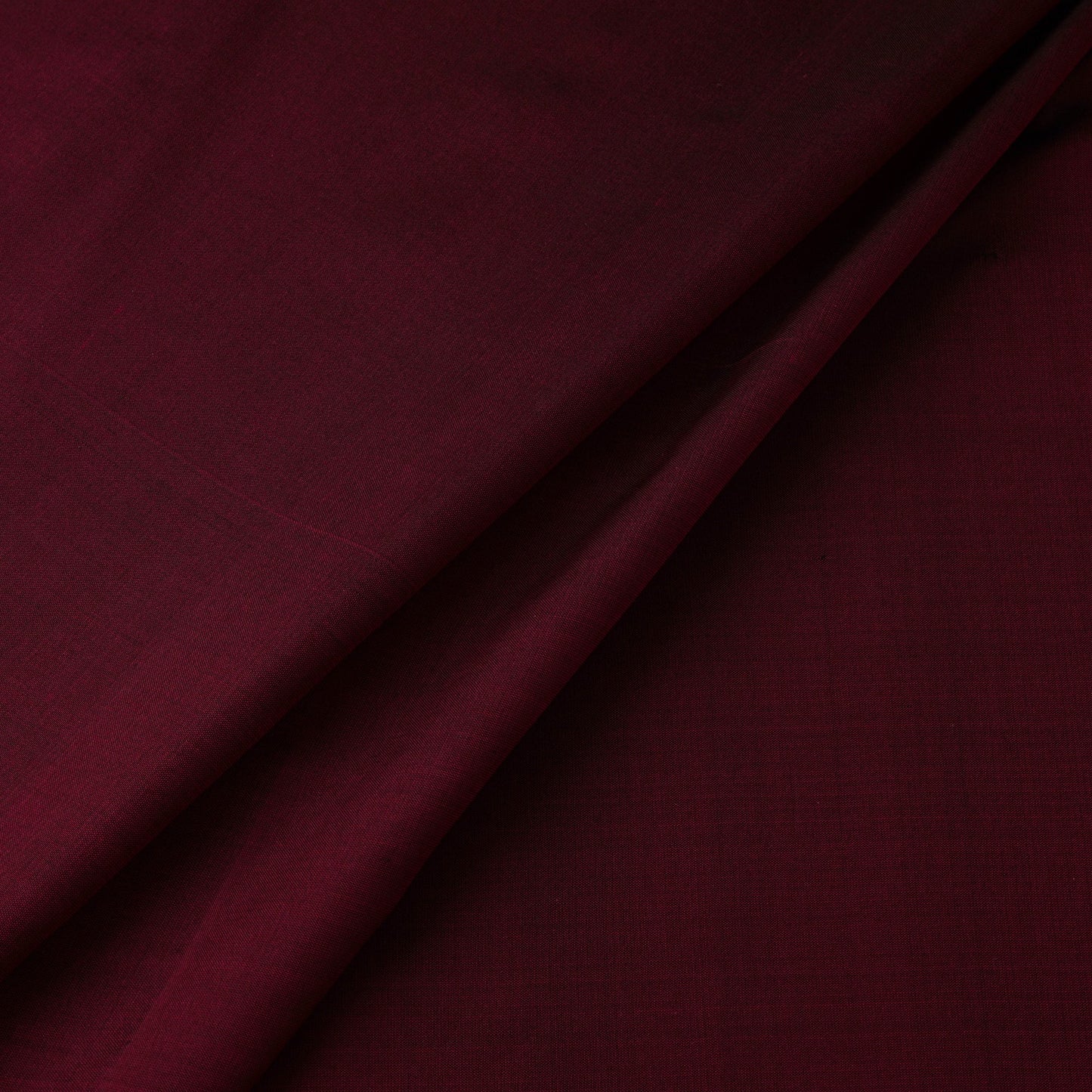 Maroon - pure silk plain fabric 15 - handcrafted