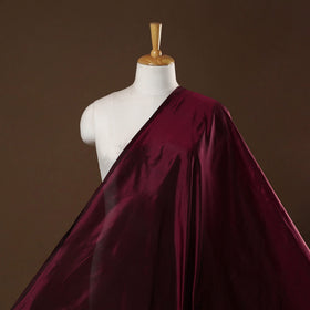 Maroon - pure silk plain fabric 15 - handcrafted