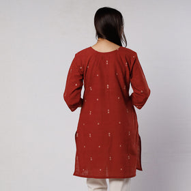 Jamdani Handloom Cotton Short Kurta for Women