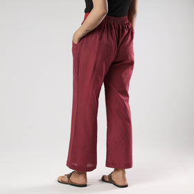  Running Stitch Cotton Palazzo by iTokri Casuals Online at iTokri.com