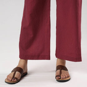  Running Stitch Cotton Palazzo by iTokri Casuals Online at iTokri.com