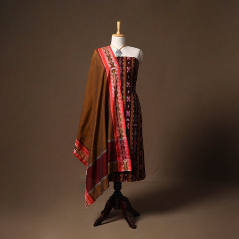 Sambalpuri ikat cotton 2pc unstitched dress material