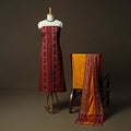 Sambalpuri ikat cotton 3pc unstitched dress material suit