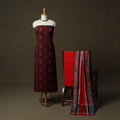 Sambalpuri ikat cotton 3pc unstitched dress material suit