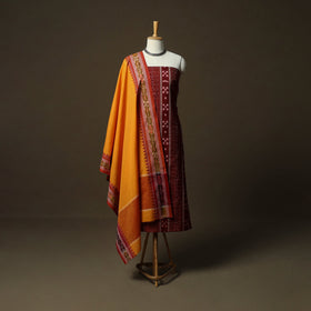 Sambalpuri ikat cotton 3pc unstitched dress material suit