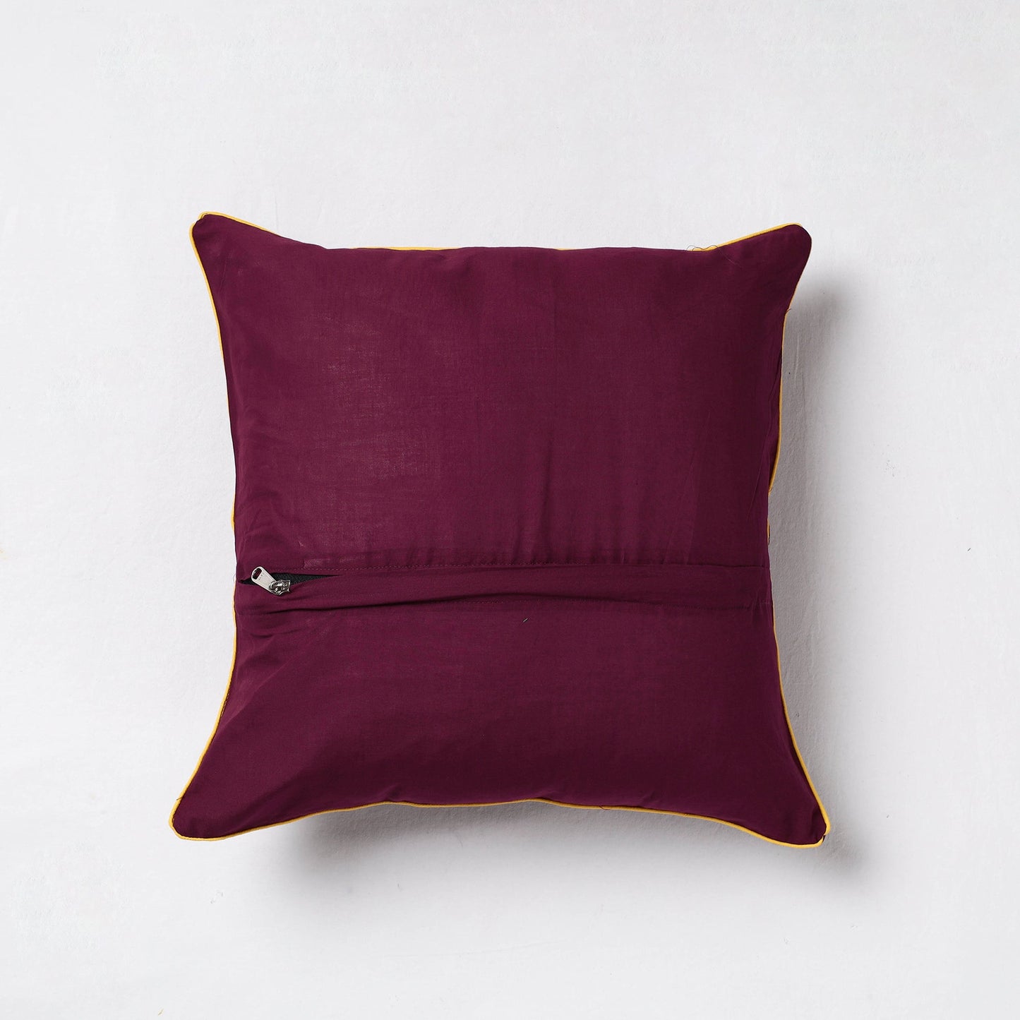 Buy Maroon Sambalpuri Ikat Cotton Cushion Cover