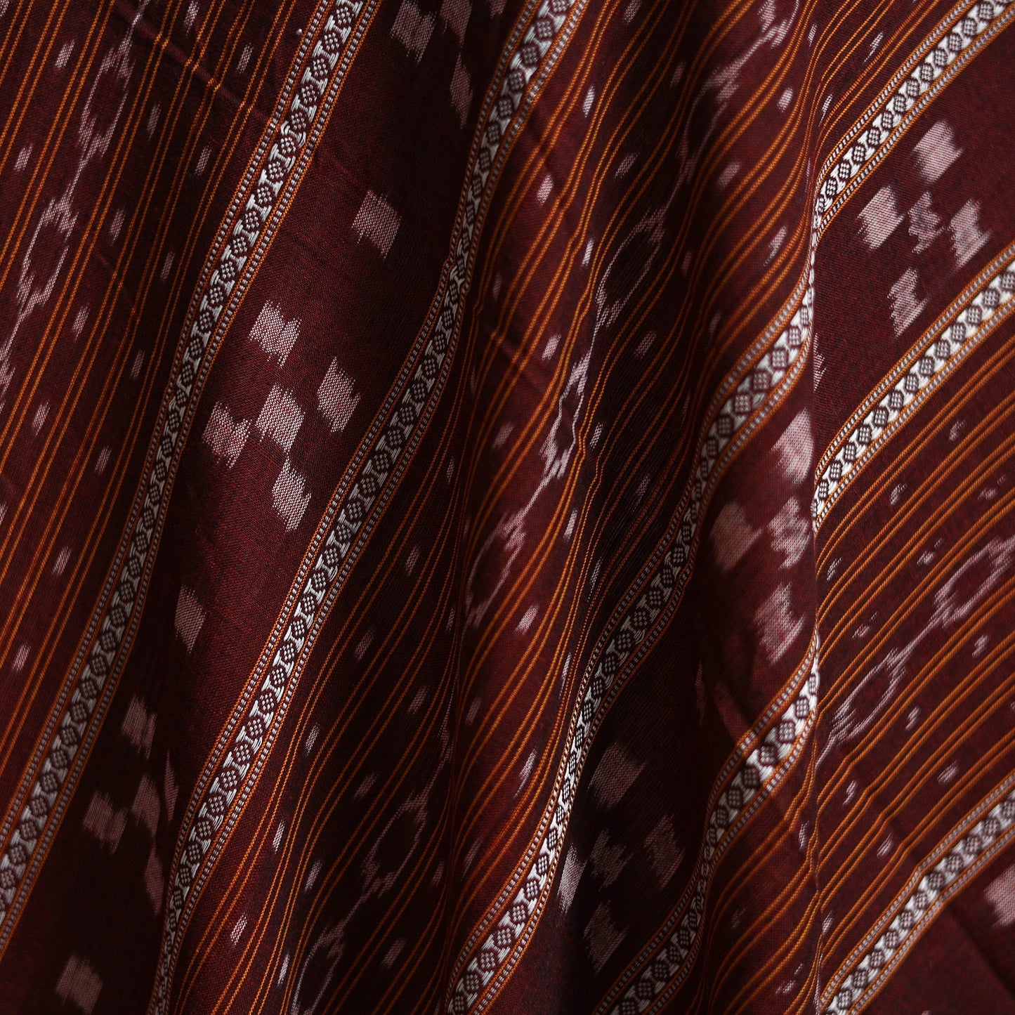 Sambalpuri ikat cotton fabric 10 - handcrafted