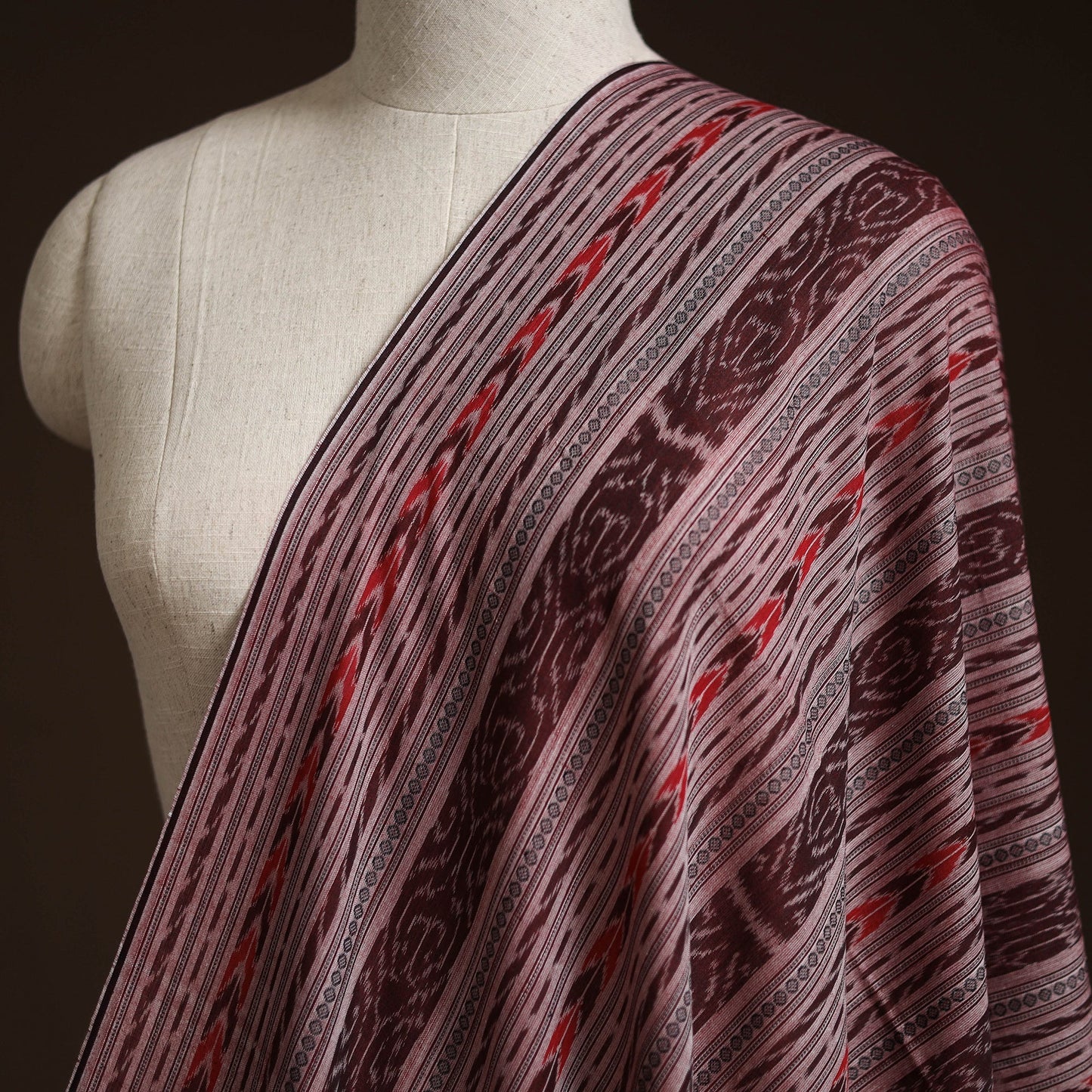 Sambalpuri ikat cotton fabric 12 - handcrafted