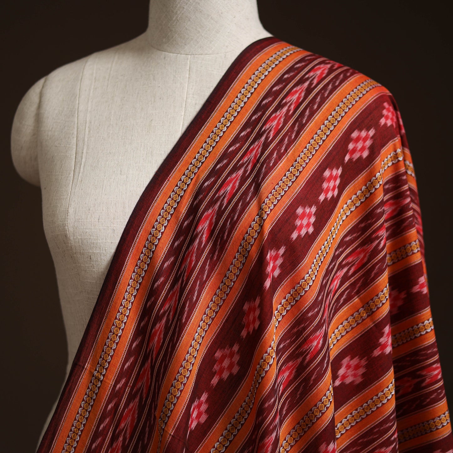 Sambalpuri ikat cotton fabric 14 - handcrafted
