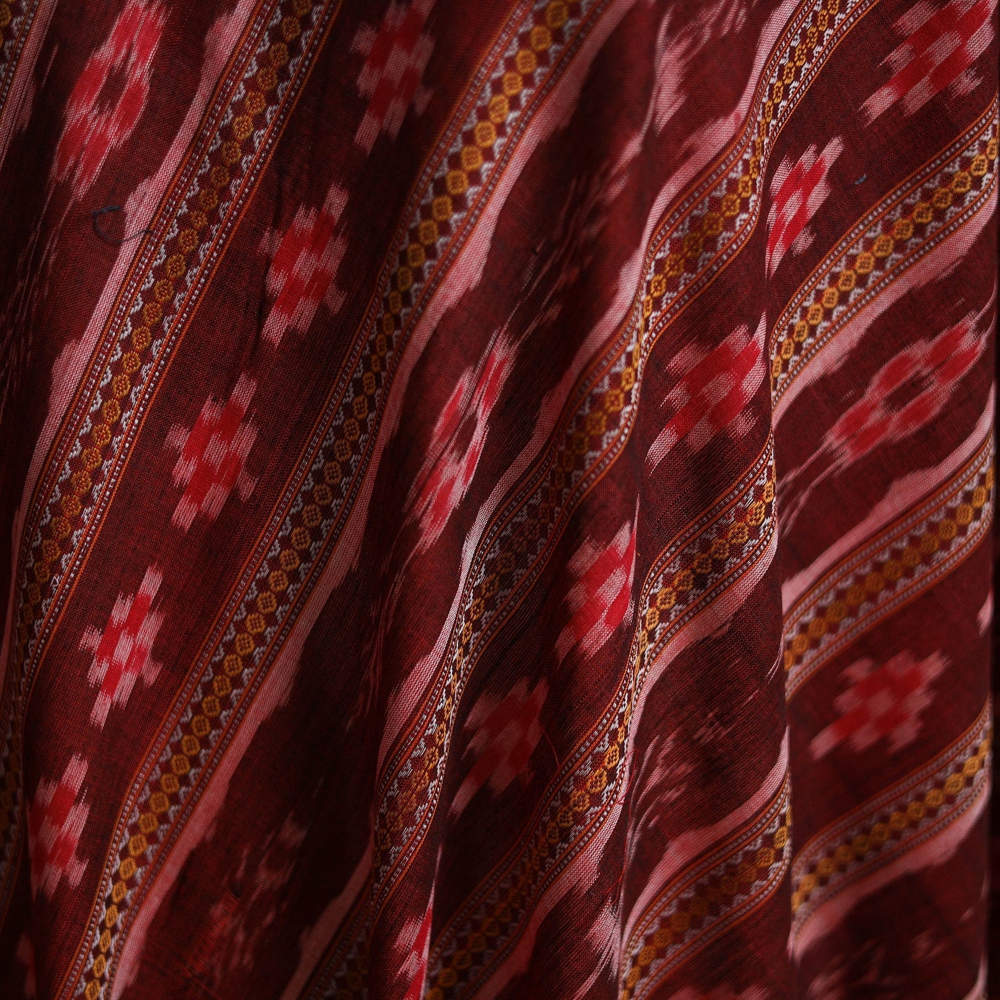 Sambalpuri ikat cotton fabric 16 - handcrafted