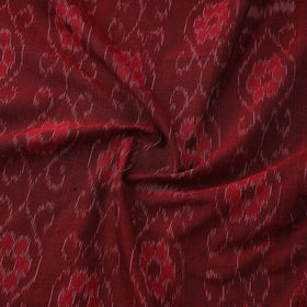 Maroon Sambalpuri Ikat Cotton Fabric