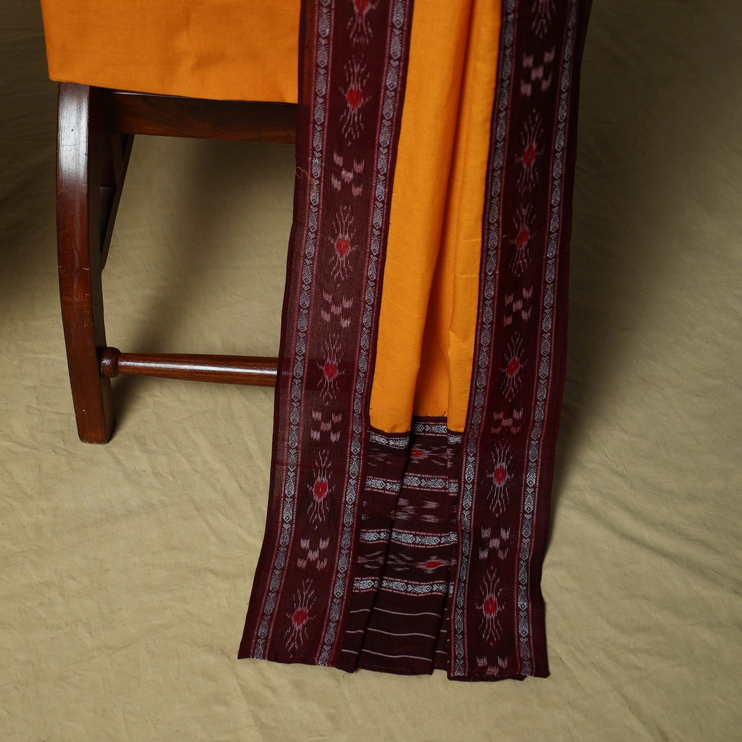Sambalpuri ikat handloom cotton 3pc unstitched dress