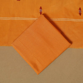 Maroon - sambalpuri ikat handloom cotton 3pc unstitched