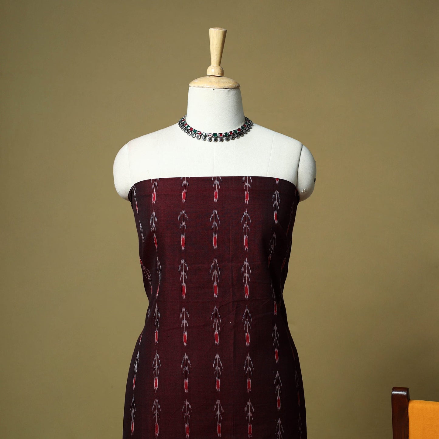 Sambalpuri ikat handloom cotton 3pc unstitched dress