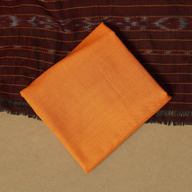 Maroon - sambalpuri ikat handloom cotton 3pc unstitched