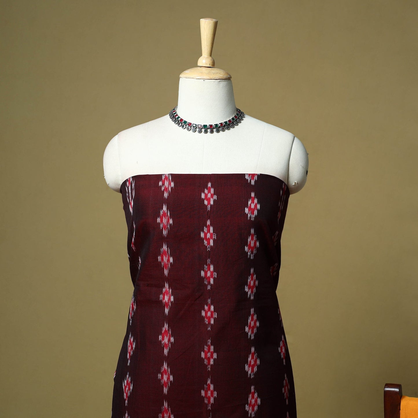 Sambalpuri ikat handloom cotton 3pc unstitched dress