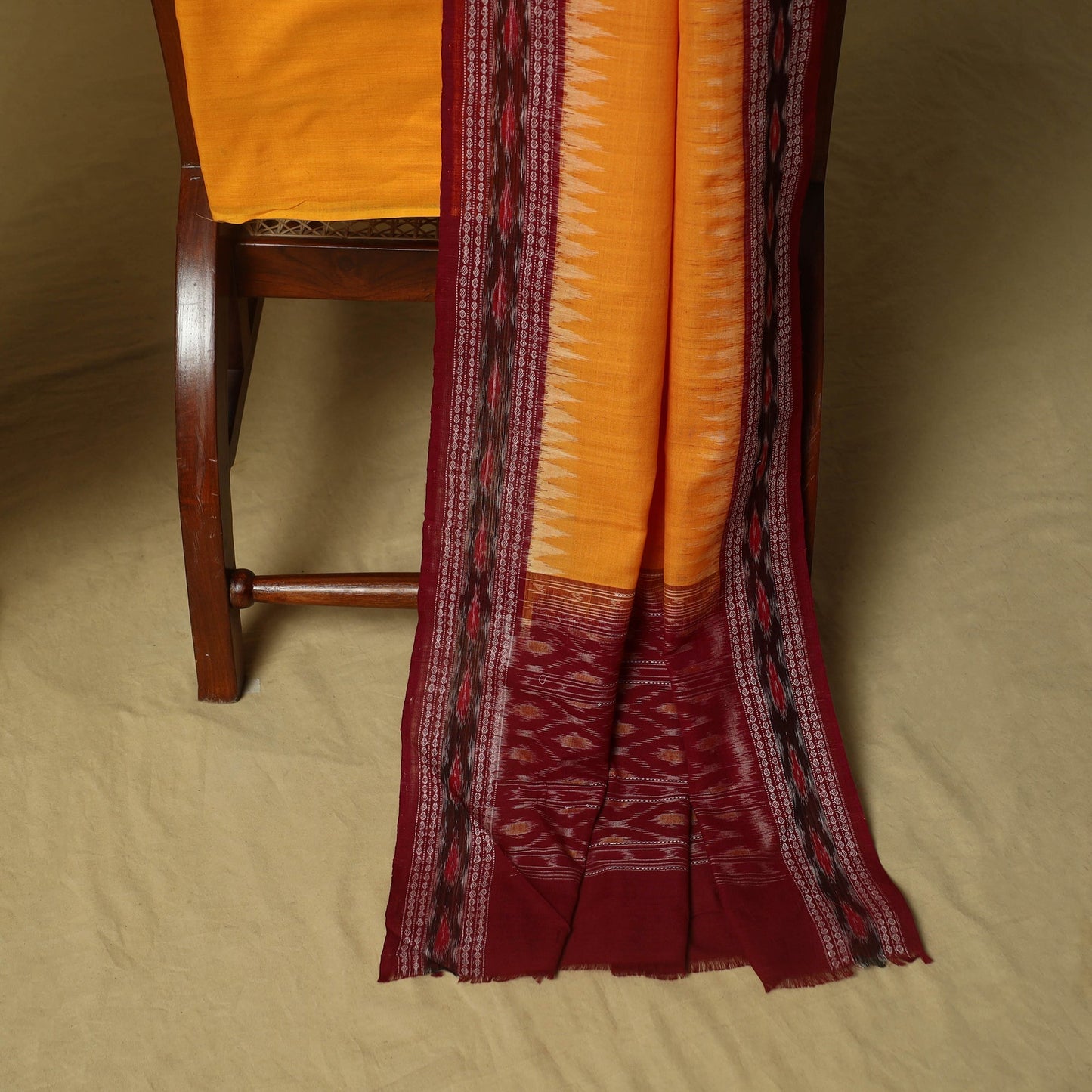 Sambalpuri ikat handloom cotton 3pc unstitched dress