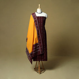Sambalpuri ikat handloom cotton 3pc unstitched dress